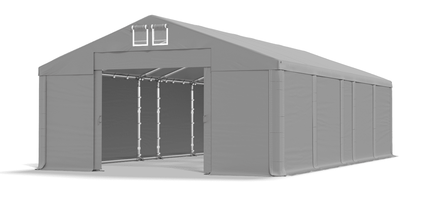 Brána stanu otvorená