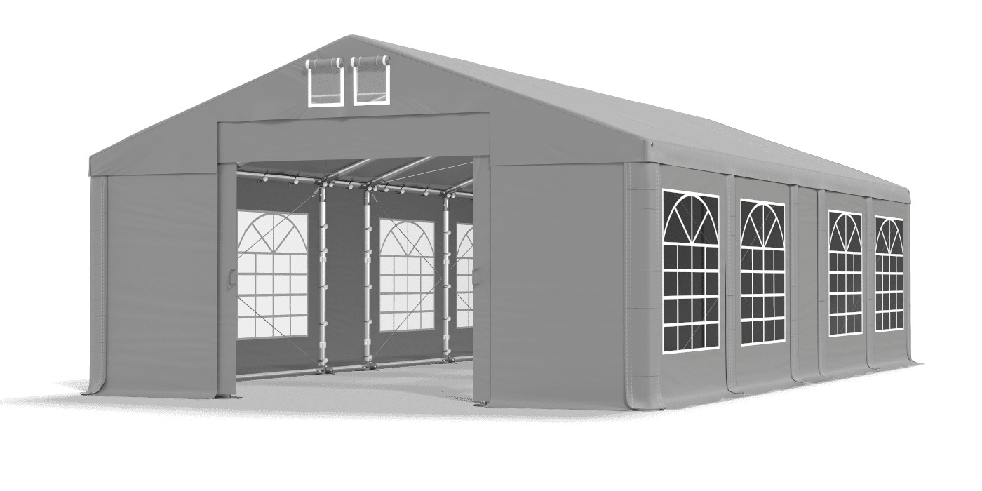 Brána stanu otvorená