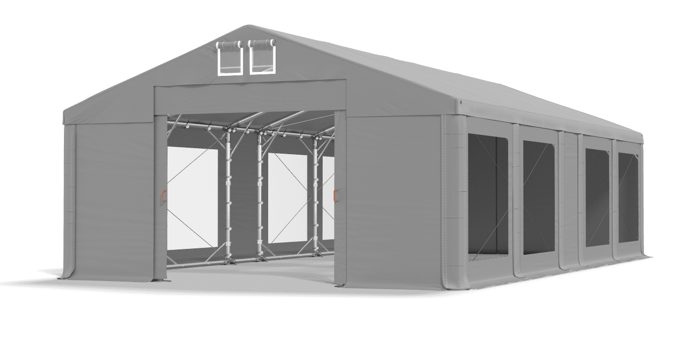 Brána stanu otvorená