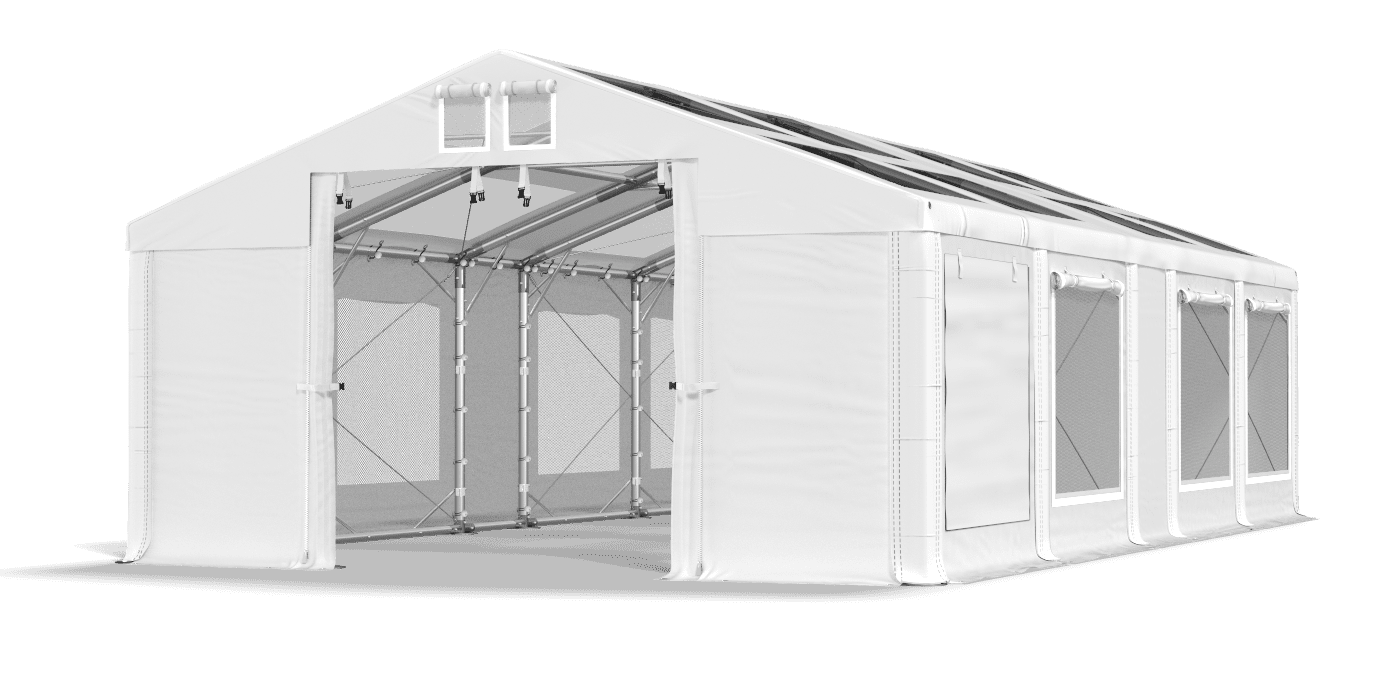 Brána stanu otvorená