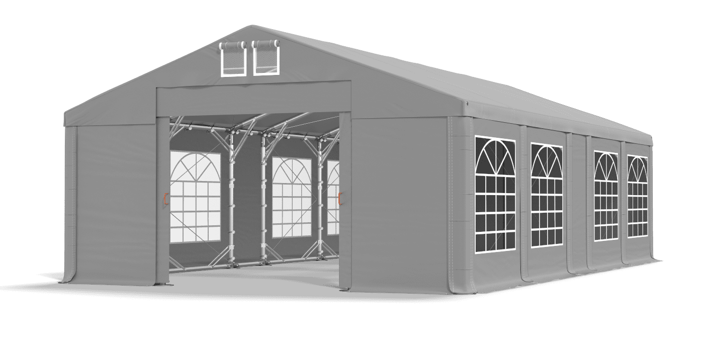 Brána stanu otvorená