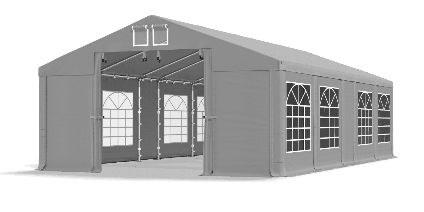 Brána stanu otvorená