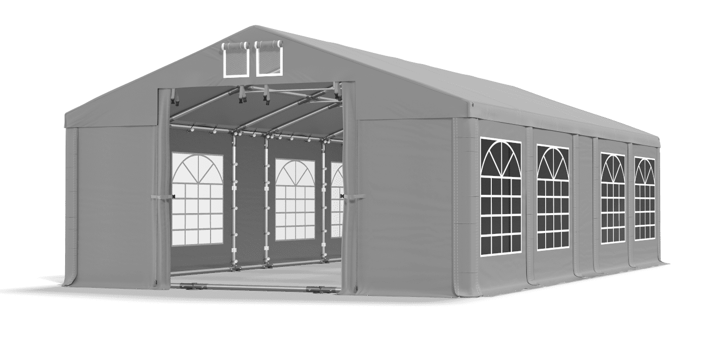 Brána stanu otvorená