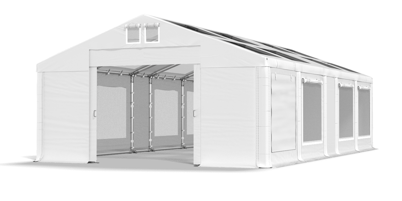 Brána stanu otvorená