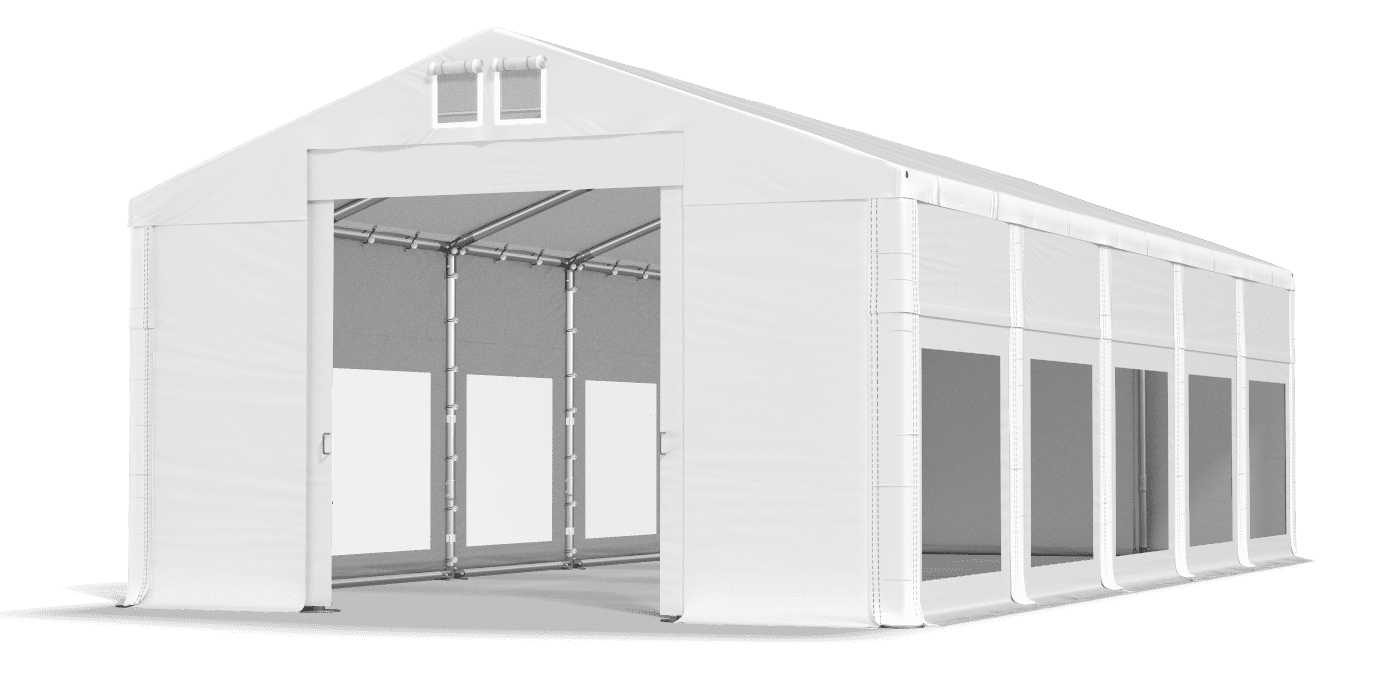 Brána stanu otvorená