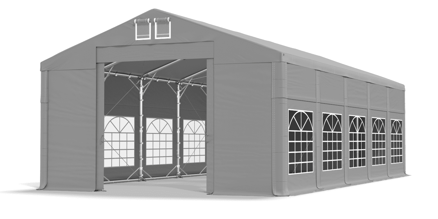 Brána stanu otvorená