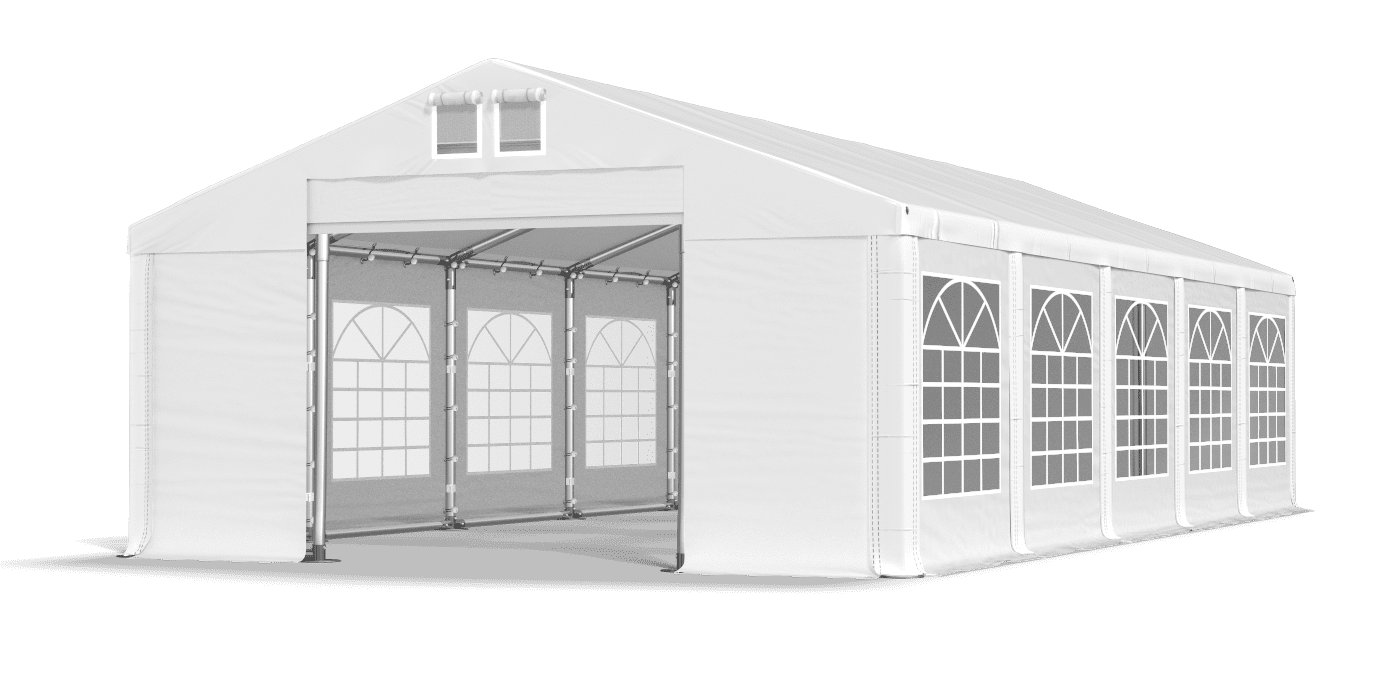 Brána stanu otvorená