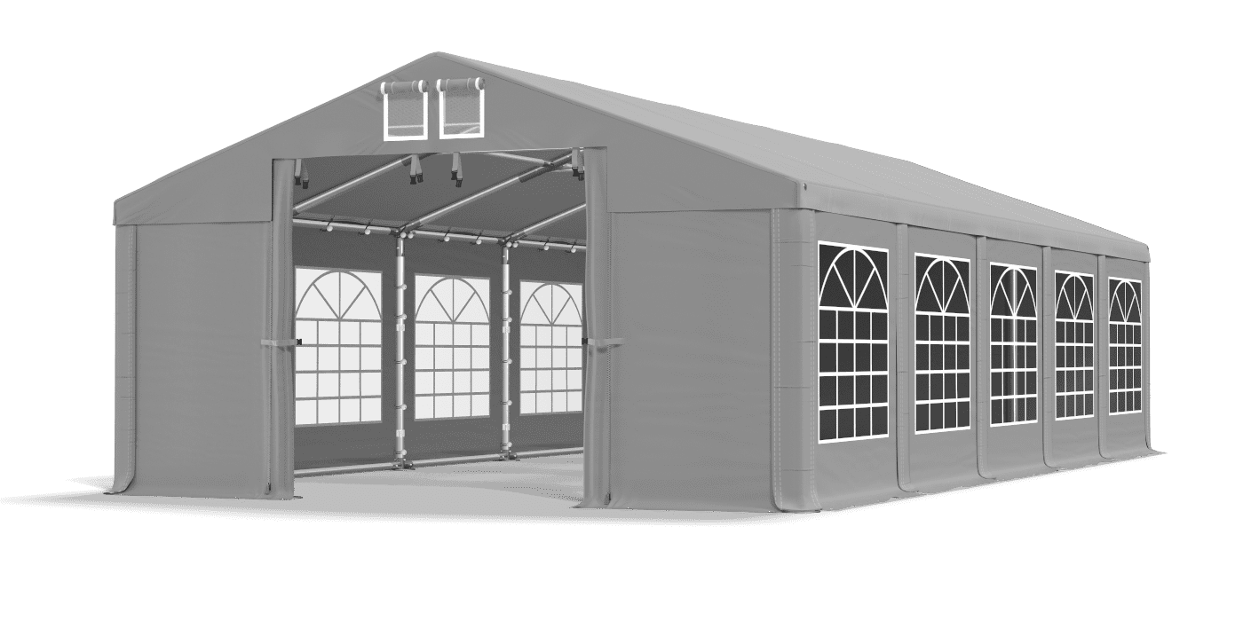 Brána stanu otvorená