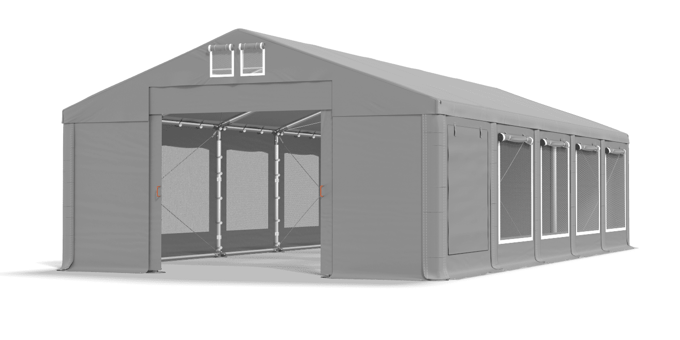 Brána stanu otvorená