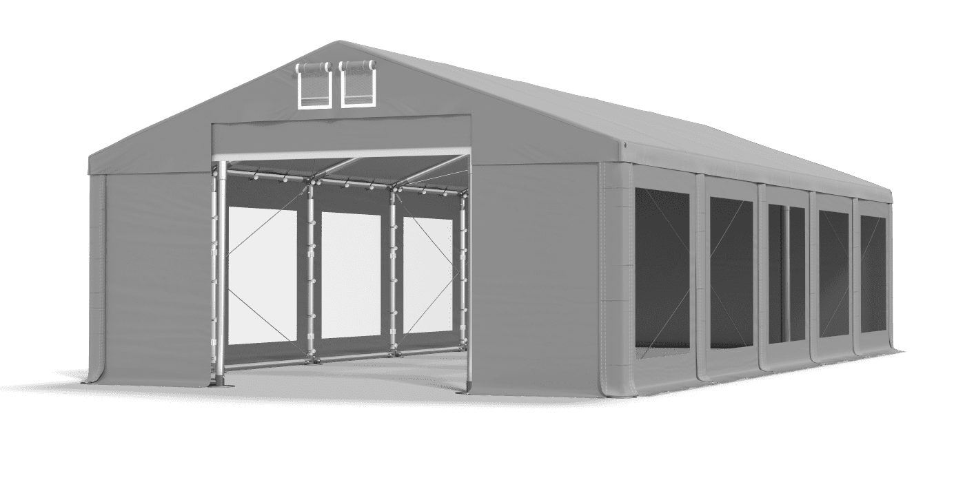 Brána stanu otvorená