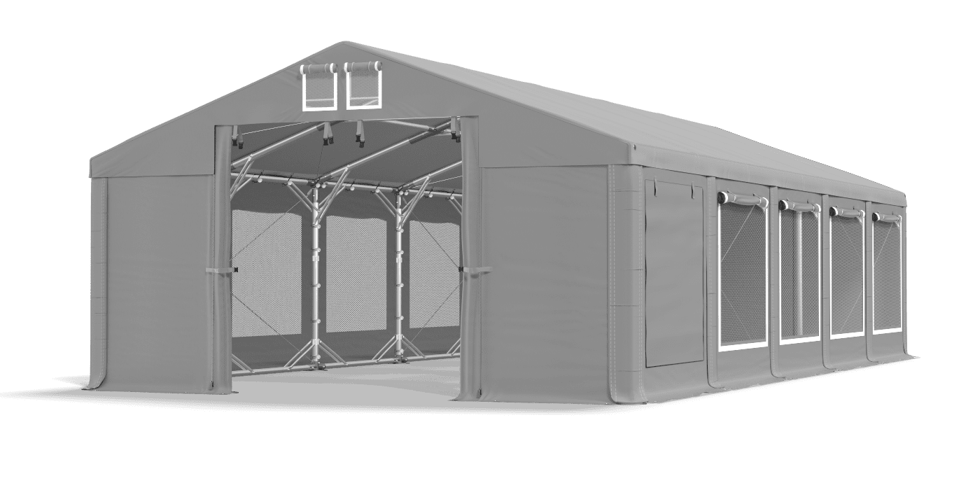 Brána stanu otvorená