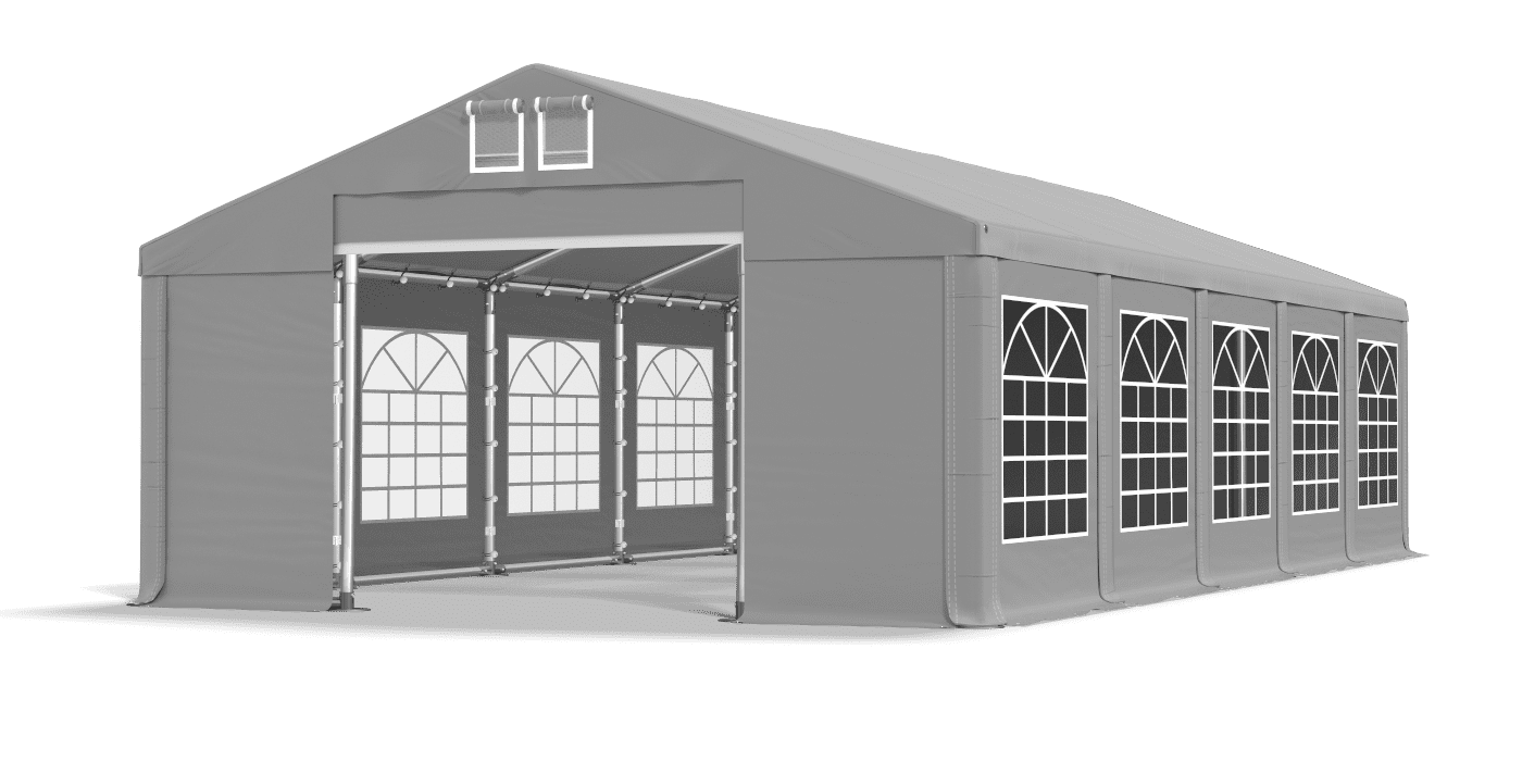 Brána stanu otvorená