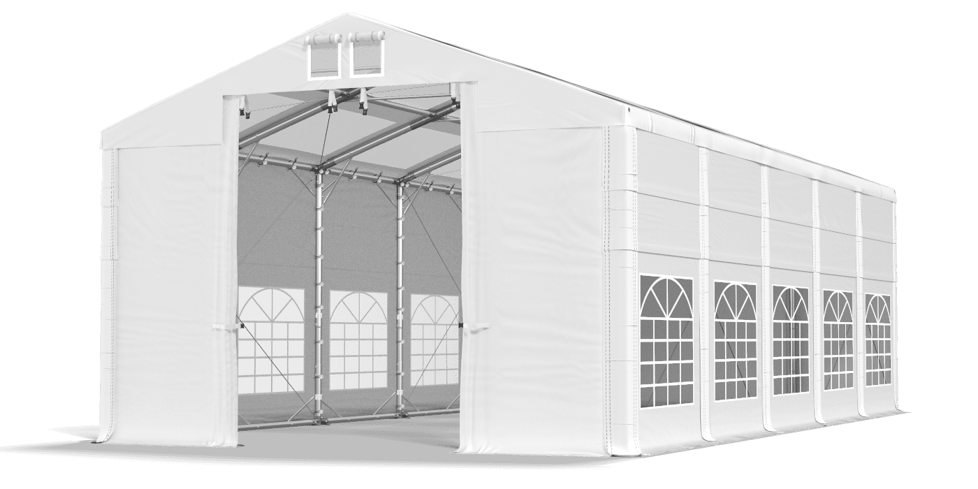 Brána stanu otvorená