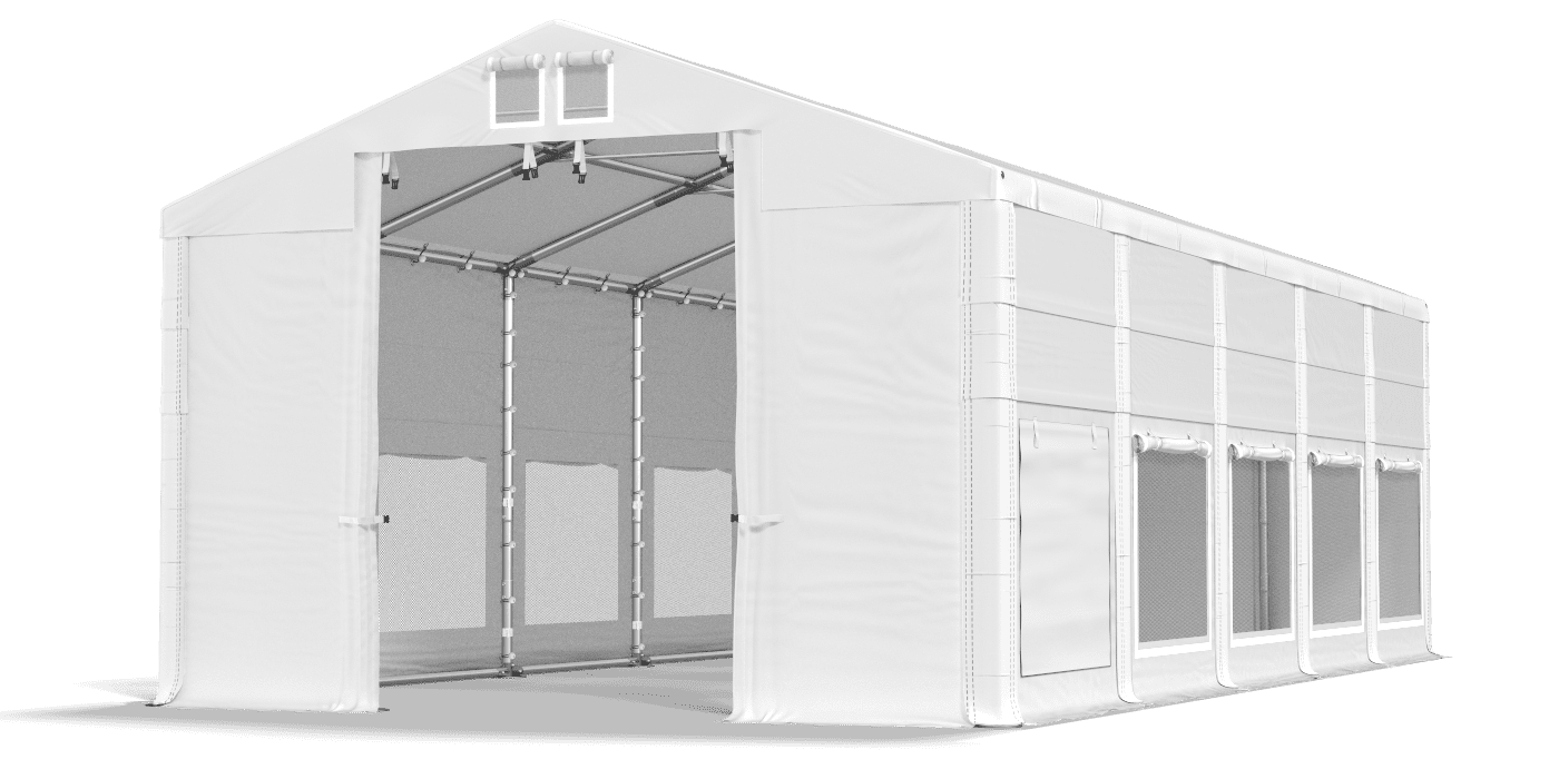 Brána stanu otvorená