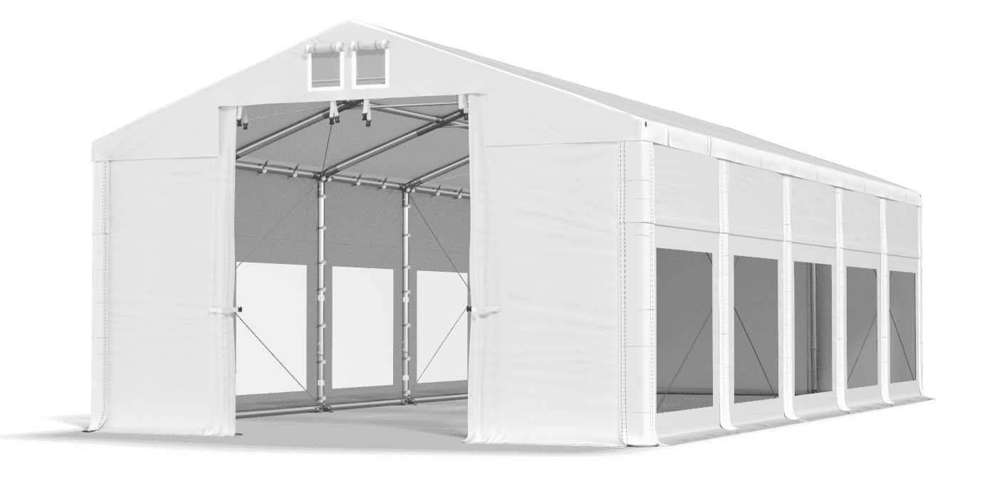 Brána stanu otvorená