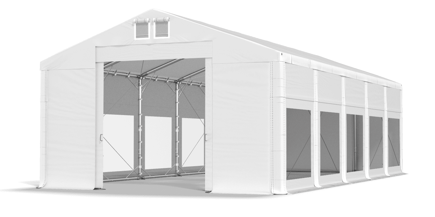 Brána stanu otvorená