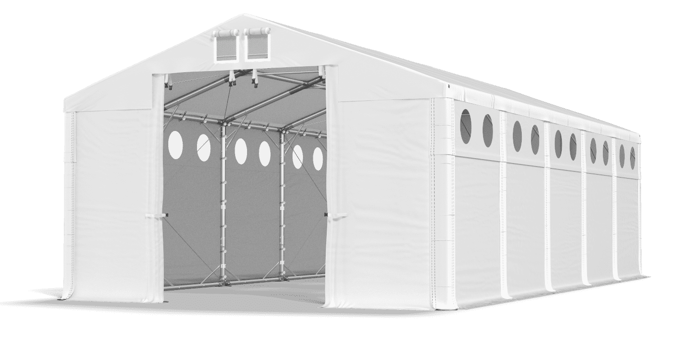 Brána stanu otvorená