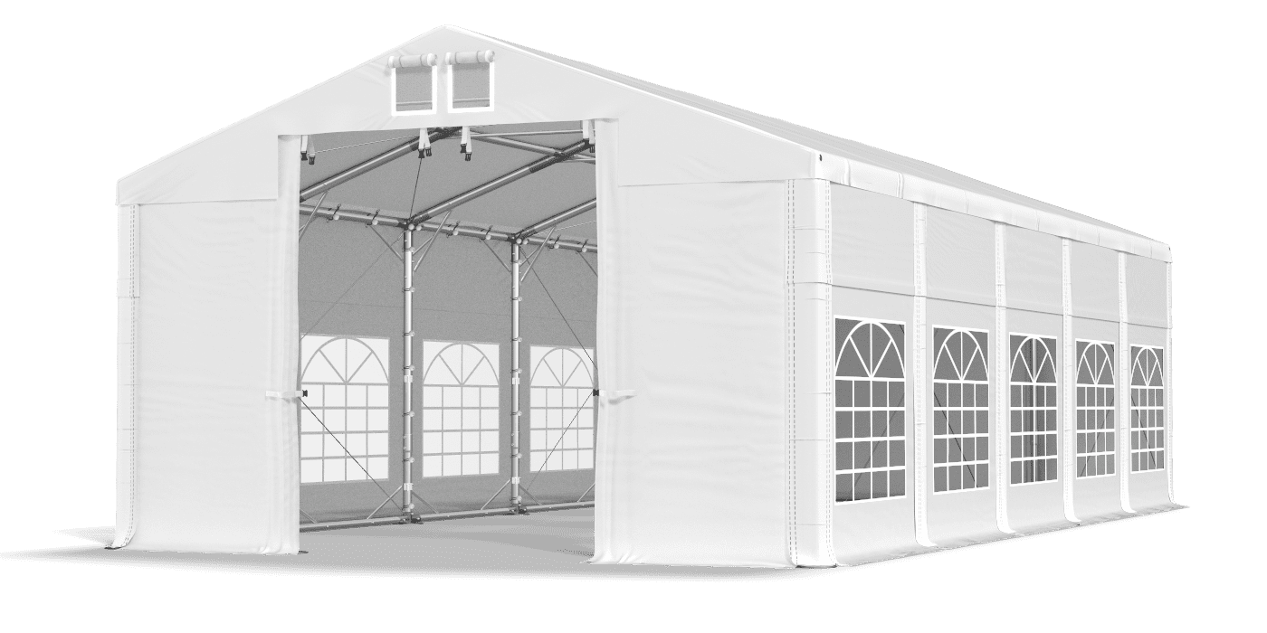 Brána stanu otvorená