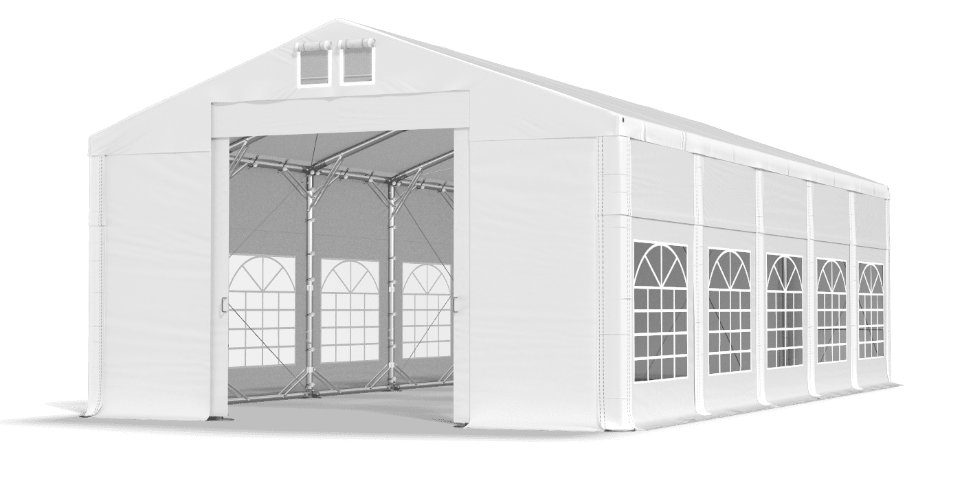 Brána stanu otvorená