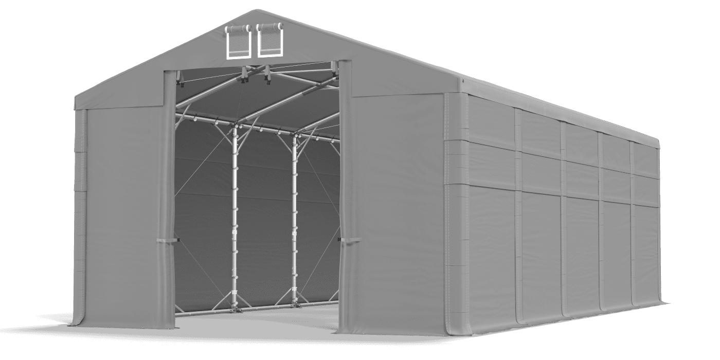 Brána stanu otvorená