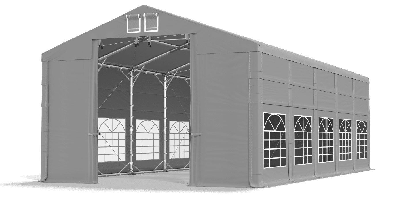 Brána stanu otvorená