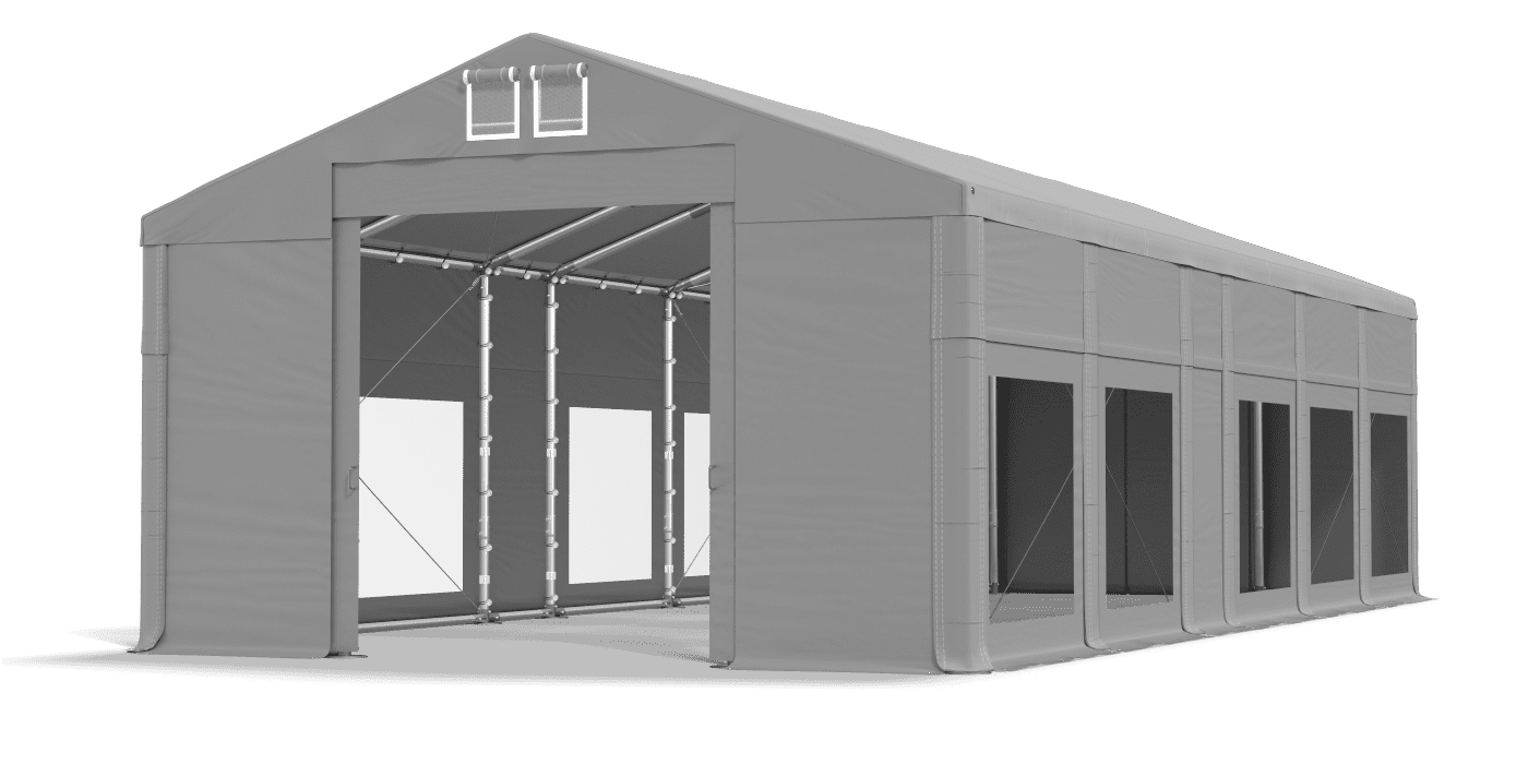 Brána stanu otvorená