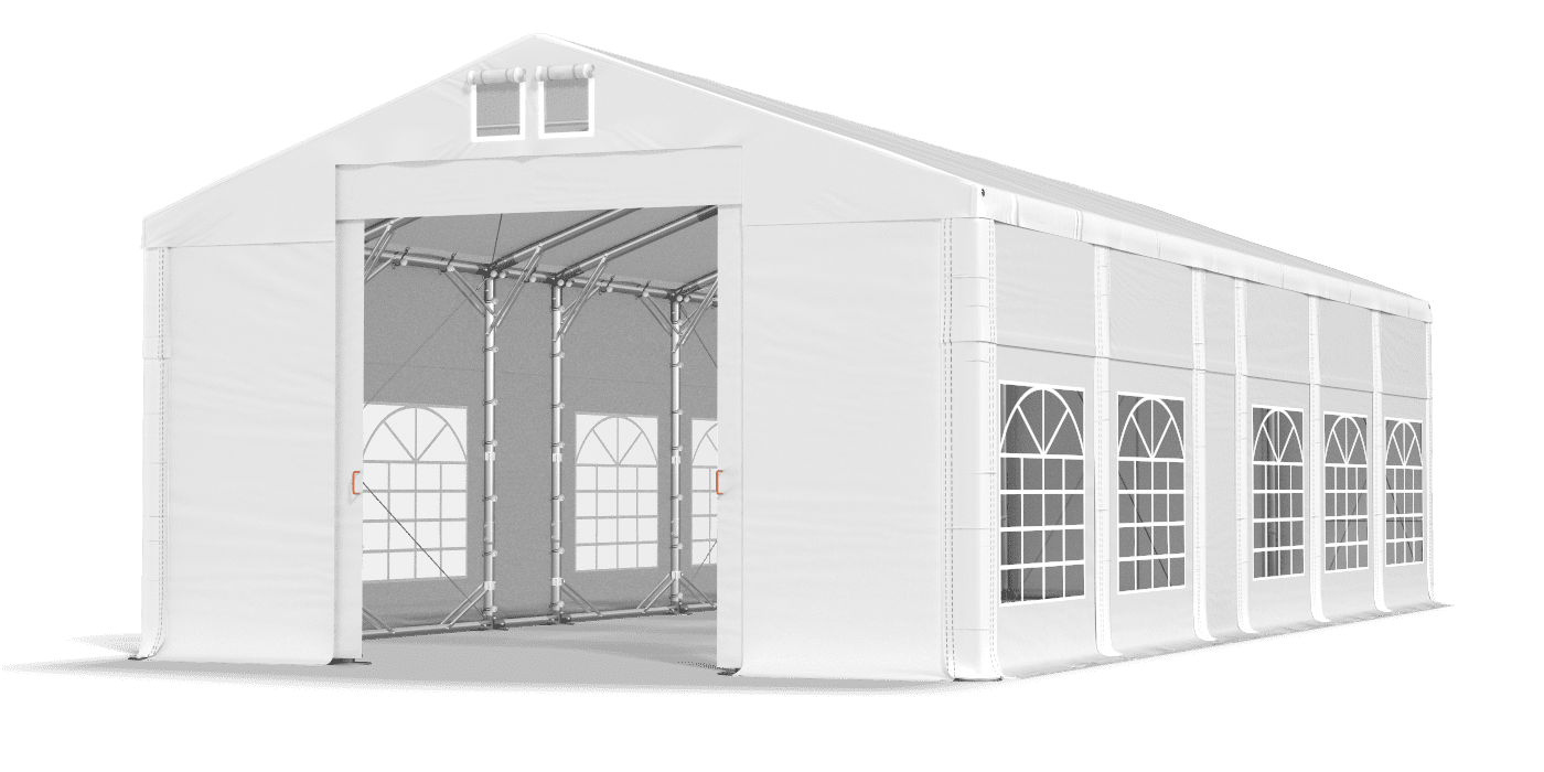 Brána stanu otvorená