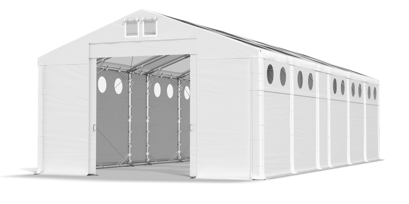 Brána stanu otvorená