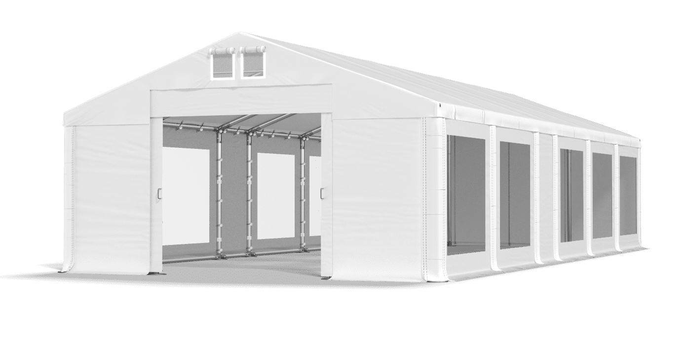 Brána stanu otvorená