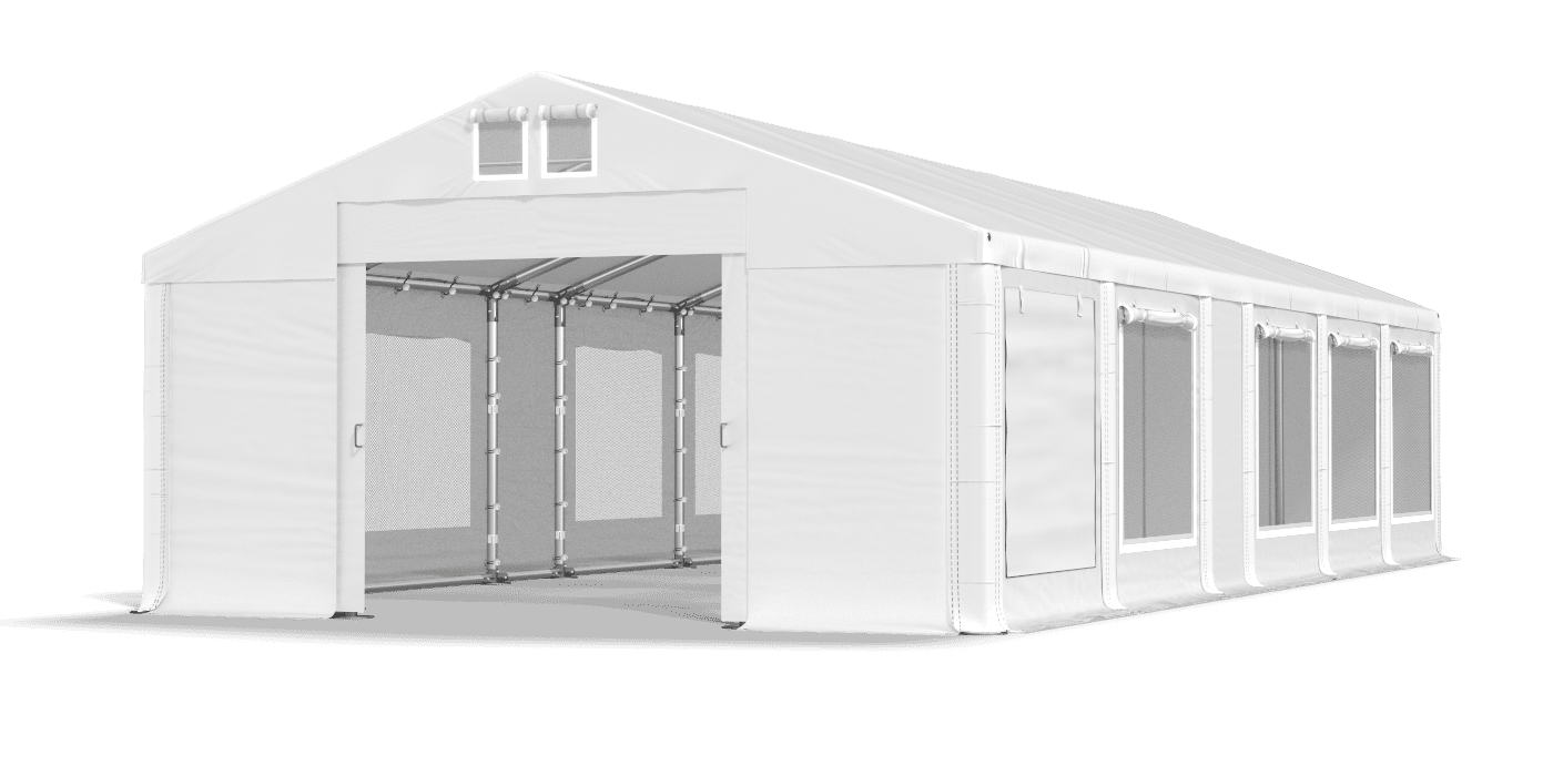 Brána stanu otvorená