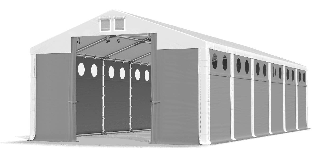 Brána stanu otvorená