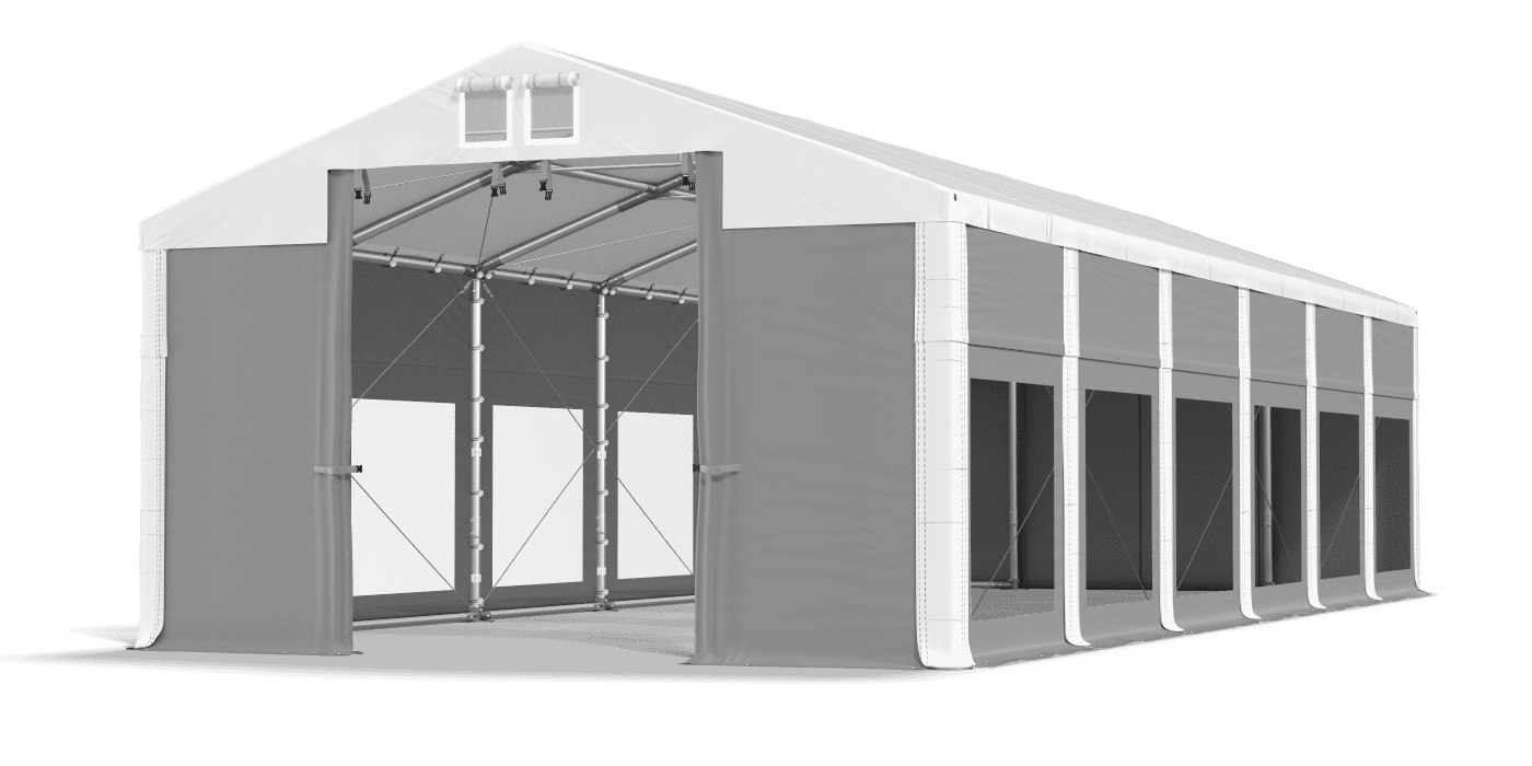 Brána stanu otvorená