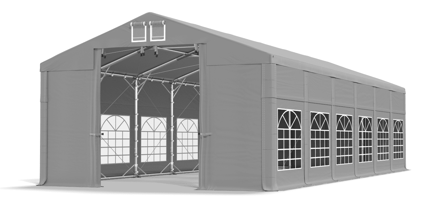 Brána stanu otvorená