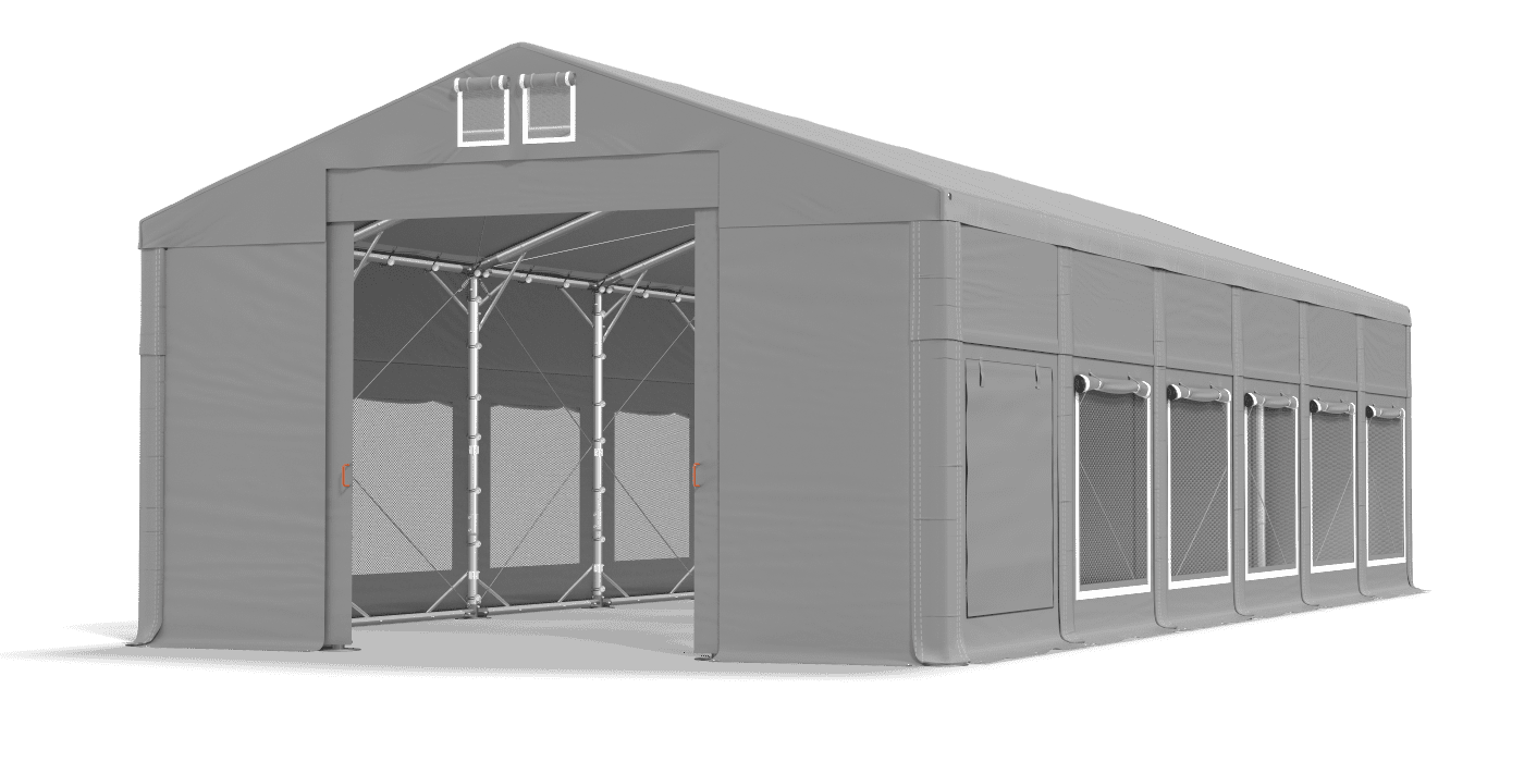 Brána stanu otvorená