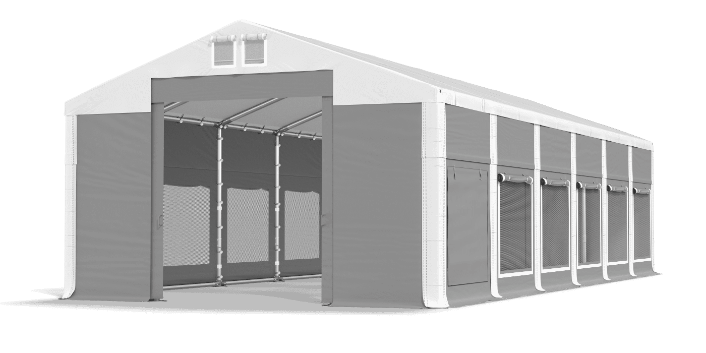 Brána stanu otvorená