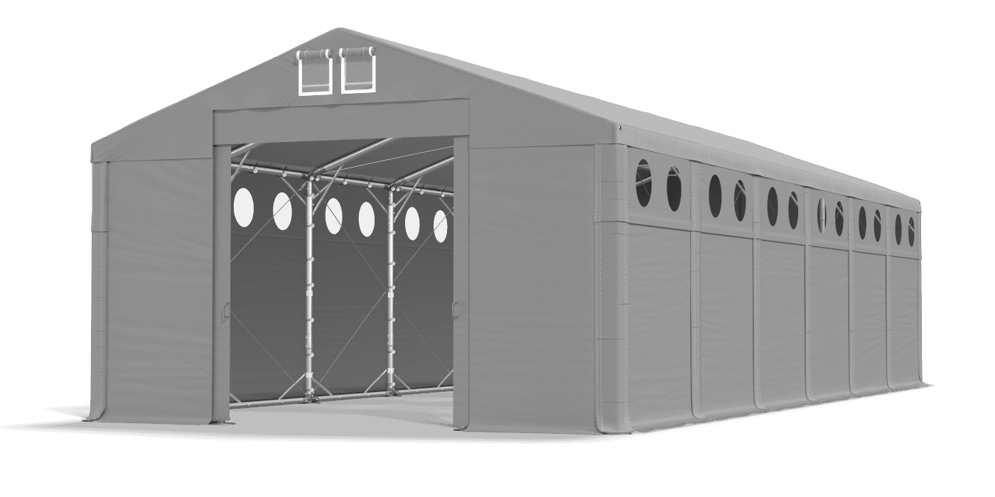 Brána stanu otvorená