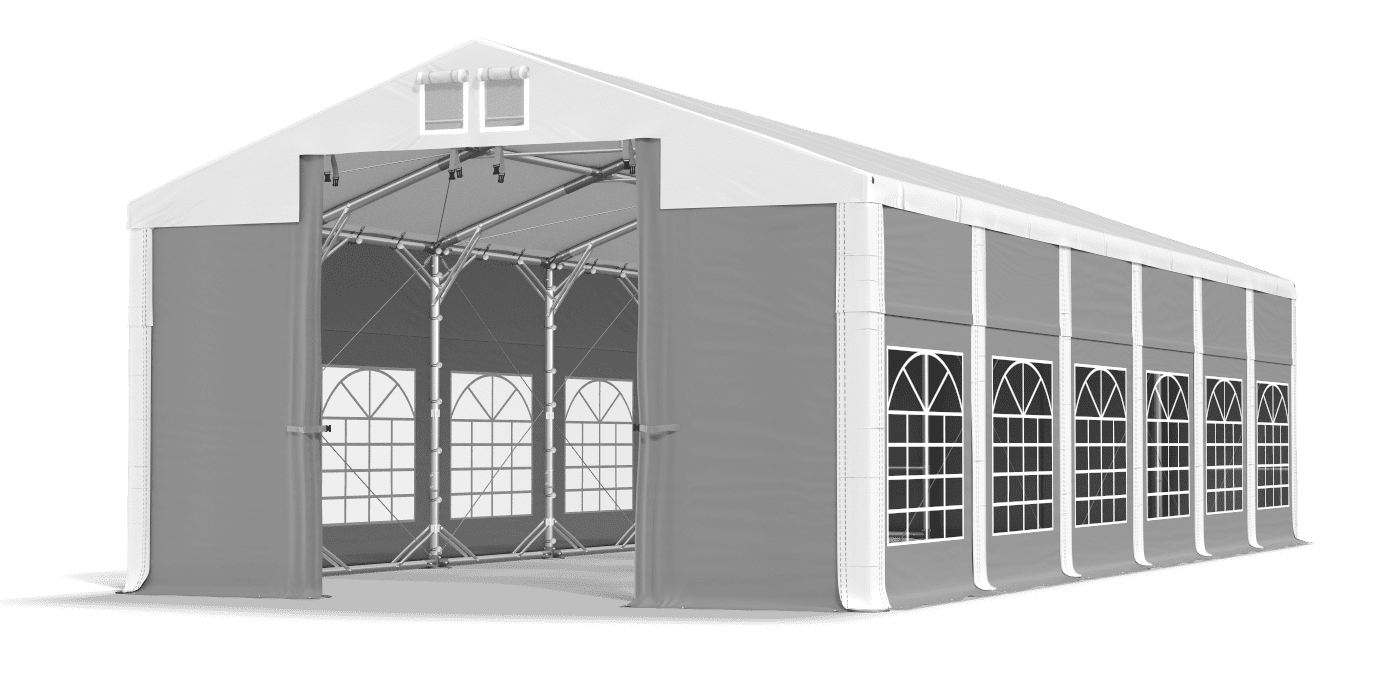 Brána stanu otvorená