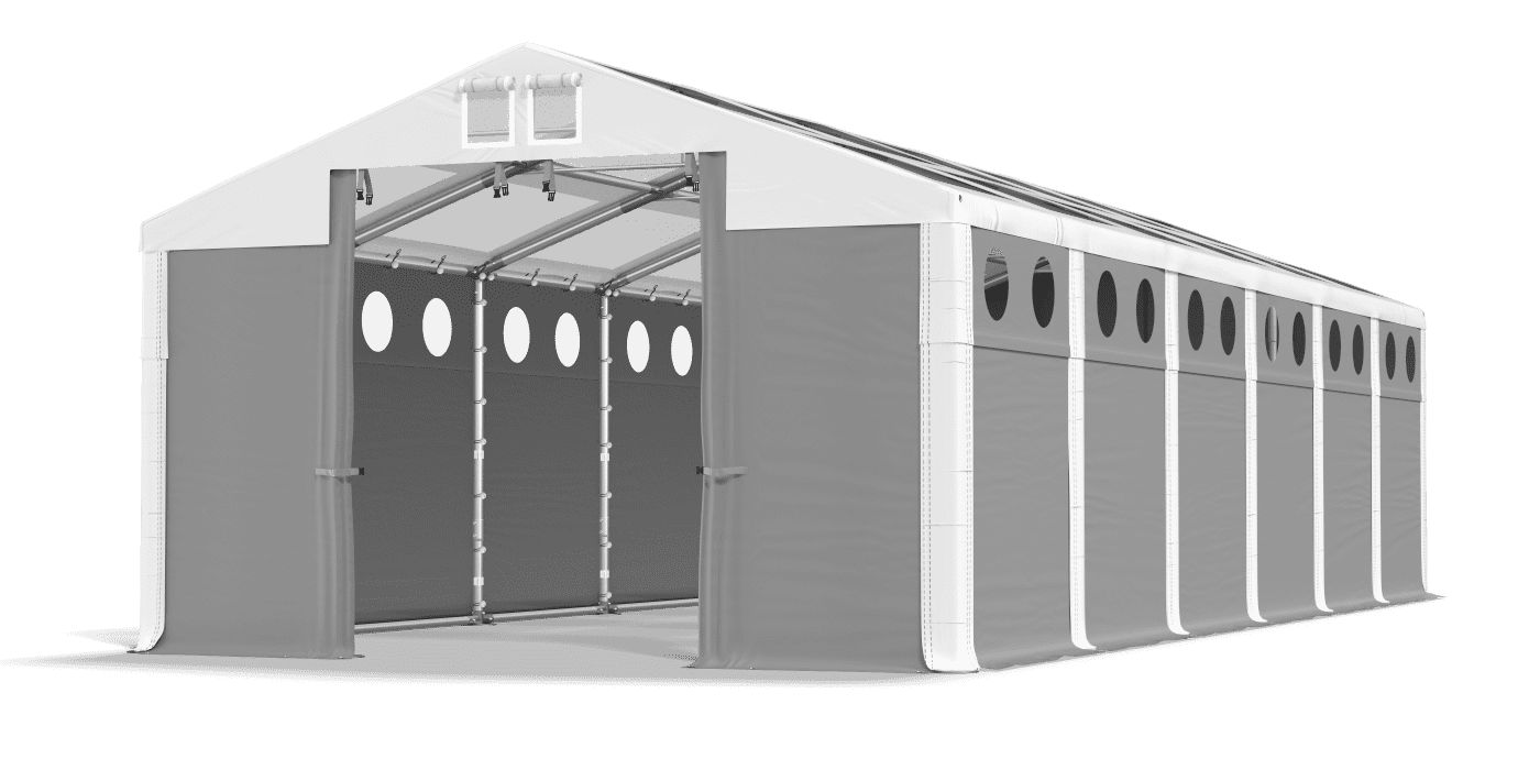 Brána stanu otvorená