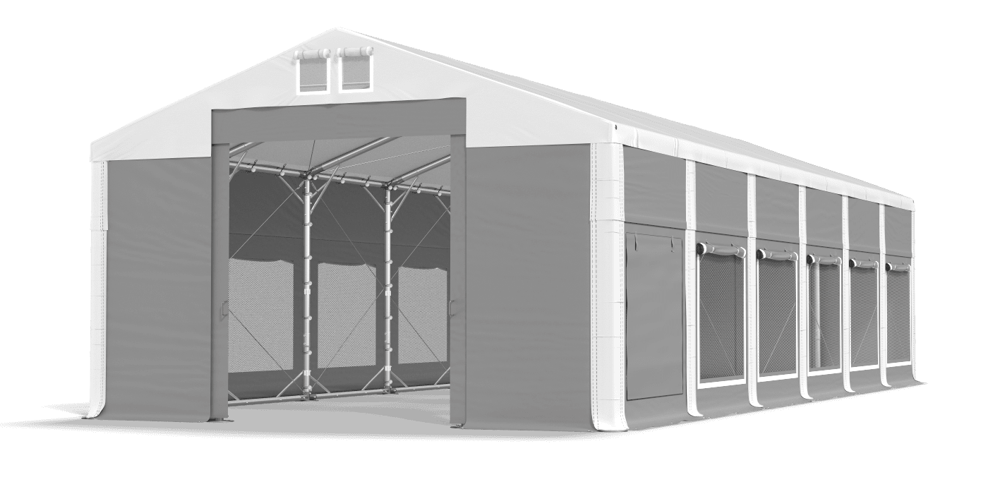 Brána stanu otvorená