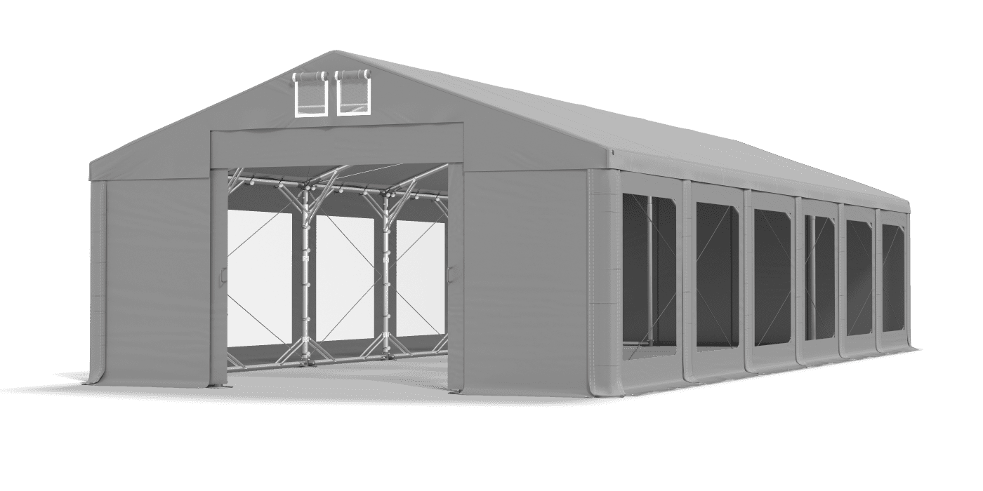 Brána stanu otvorená