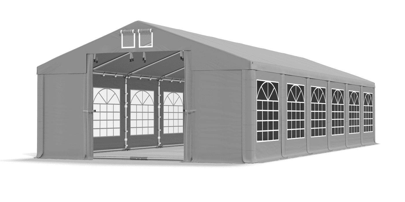 Brána stanu otvorená