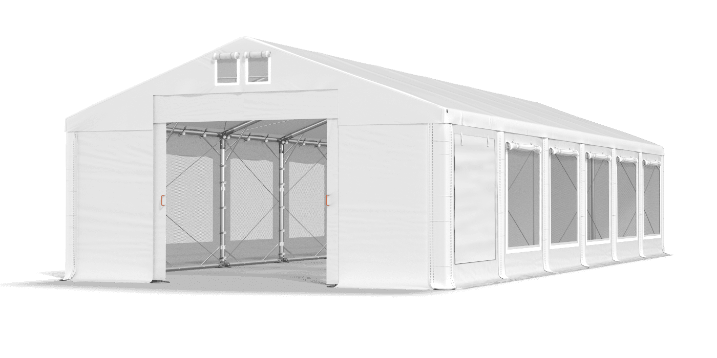 Brána stanu otvorená