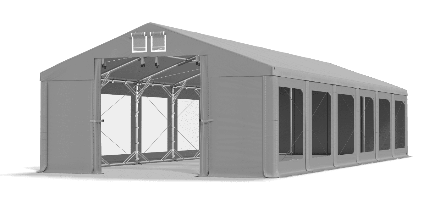 Brána stanu otvorená