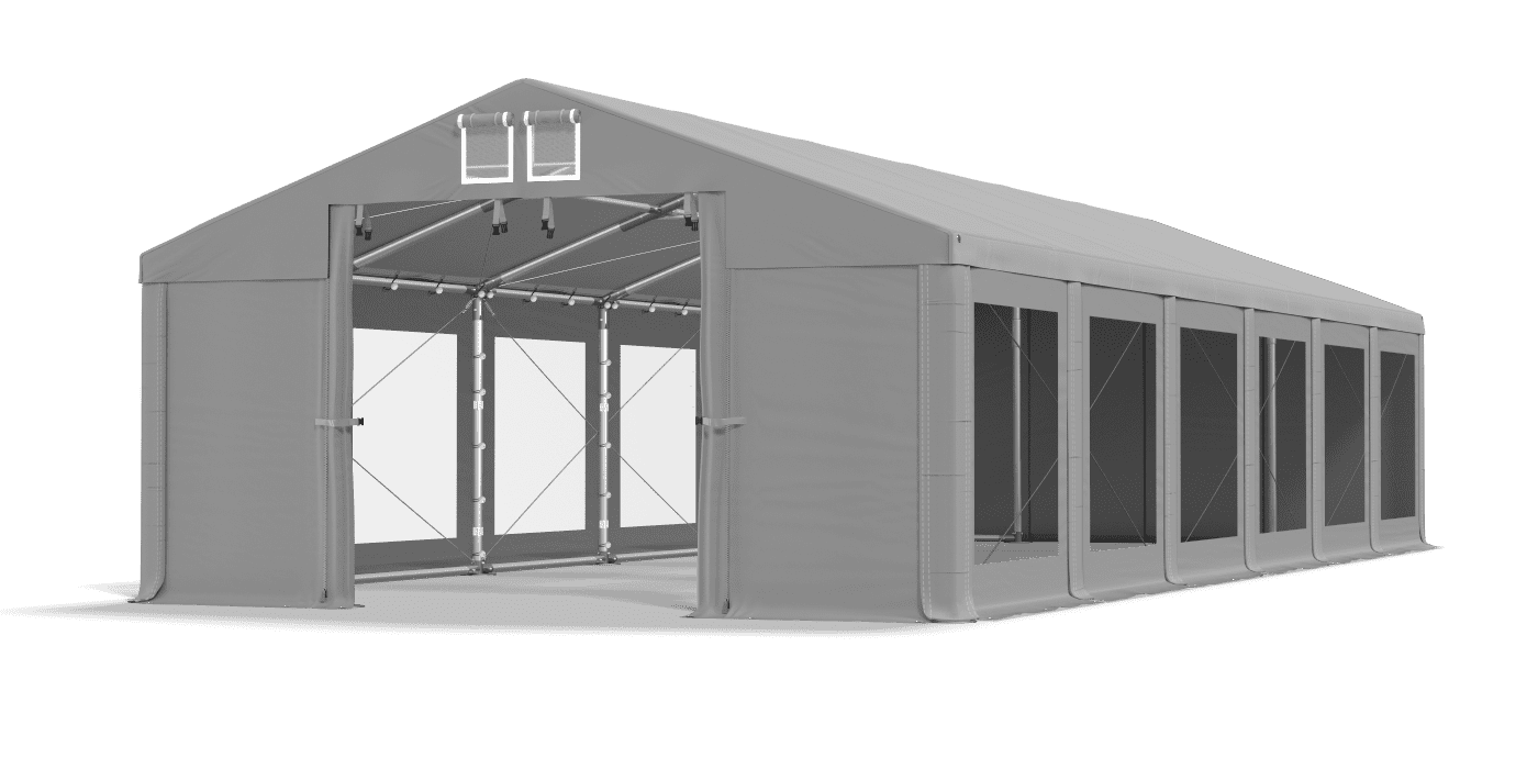 Brána stanu otvorená