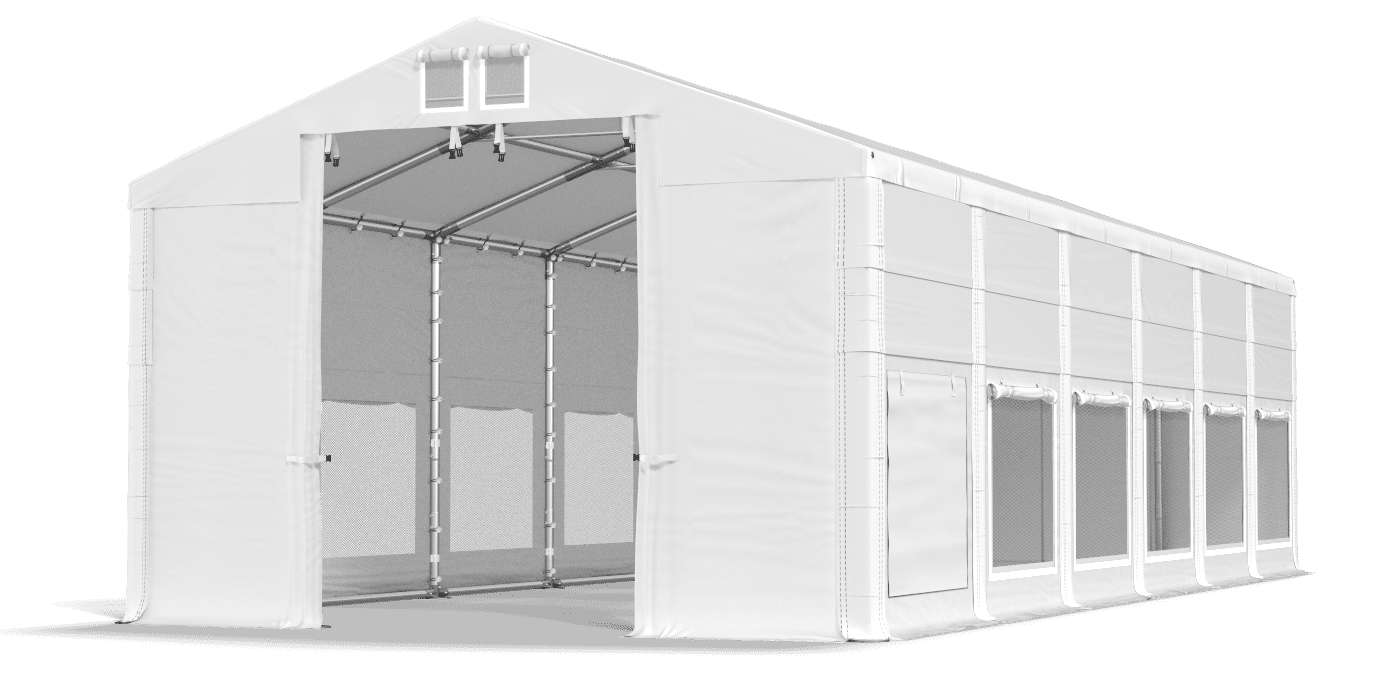 Brána stanu otvorená