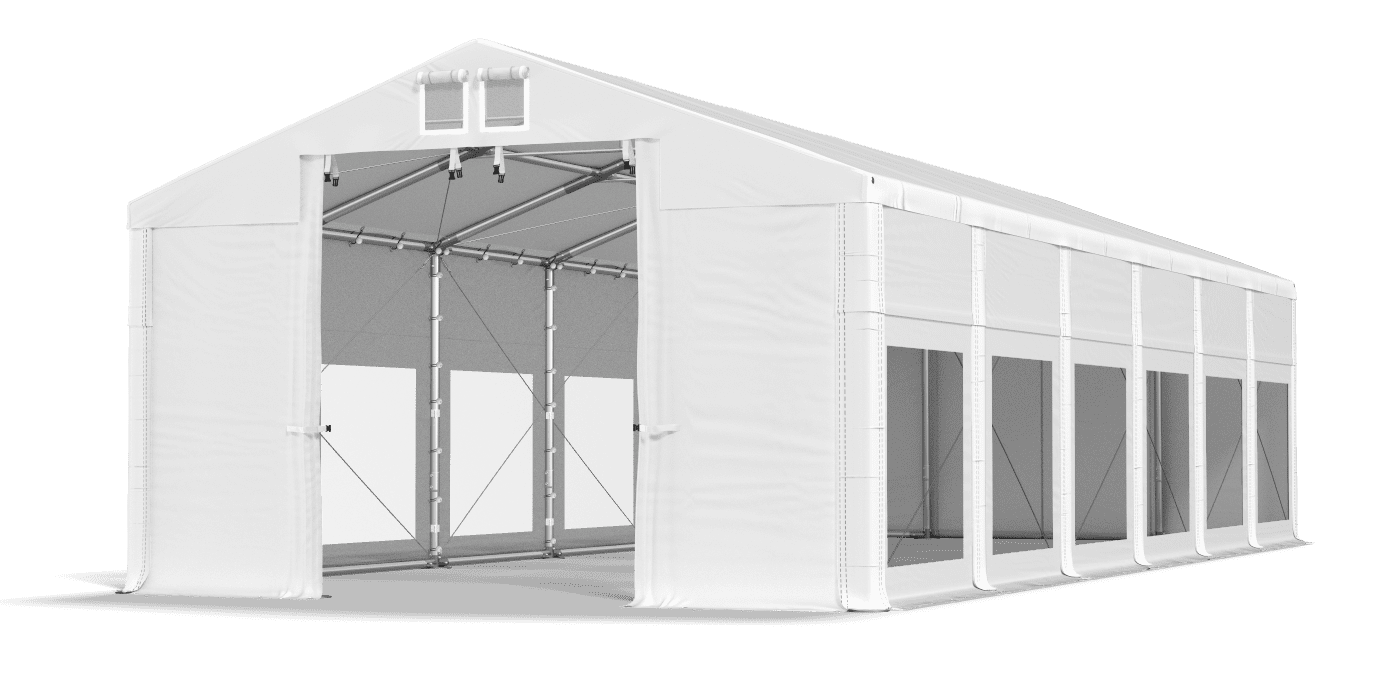 Brána stanu otvorená