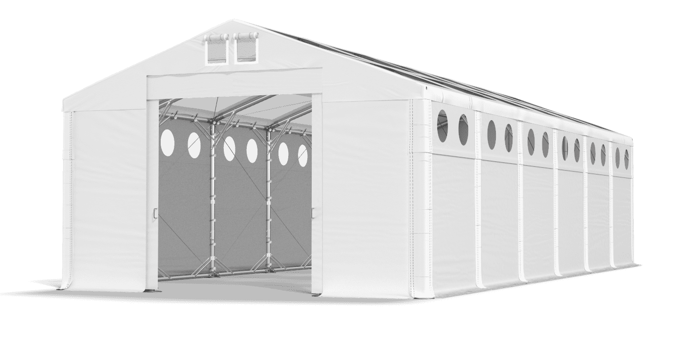 Brána stanu otvorená