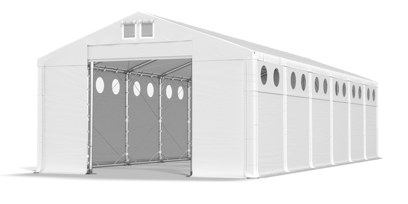 Brána stanu otvorená