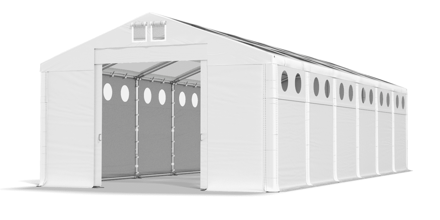 Brána stanu otvorená