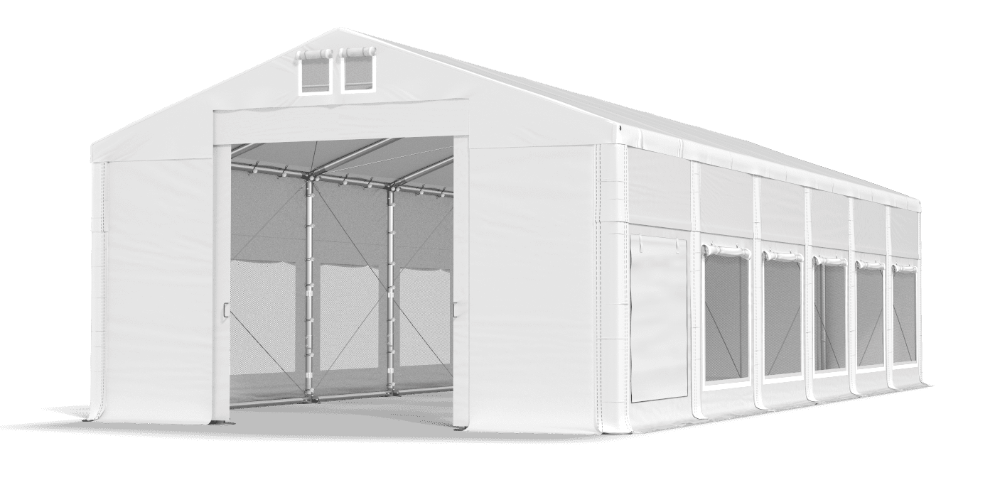 Brána stanu otvorená